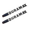 Duramax Badge Emblems 2-Piece in Black with Blue for 2007-2020