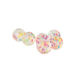 Confetti Filled Party Bouncy Balls Net Bag, 8 Ct.