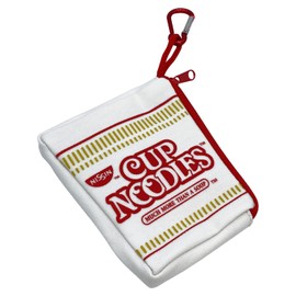 Nissin Cup Noodles Coin Purse, White, Small