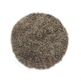 Kraftworks NC062SR Shearling Cushion Natural Short Hair Sahara 13.0 inches (33 cm) Natural Crimp Chair Pad