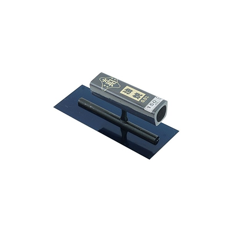 Kinkanechou Square Trowel Oil-Burnished 0.5mm Thick Black-Painted Square Handle Rivet-Free