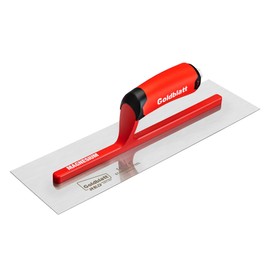 Goldblatt RED Professional Drywall Trowel, 14"x 4" Stainless Steel Finishing Masonry Trowel with Soft Grip Handle, Lightweight Magnesium Shank, Beveled Blade, Plastering Trowel for Sheetrock