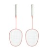 Sports Straight Beat Badminton Racket with Anti Skid Handle Glassy