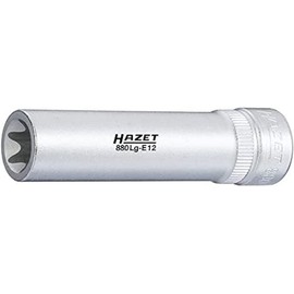 HAZET 880LG-E12 Long E-Type Torx Socket (0.4 inch (9.5 mm) Drive)