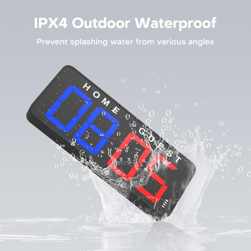 ANJANK 11’’ Large Digital LED Scoreboard Electronic Score Keeper Clock,