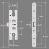 Eockatoo 2 Point Bolt Mortise Lock Body Replacement Parts Fit