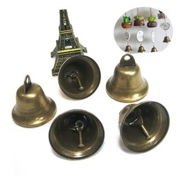 CORHAD 20pcs Bronze Bell Handmade Decorative Bells Ergonomic Handle for School Hotel