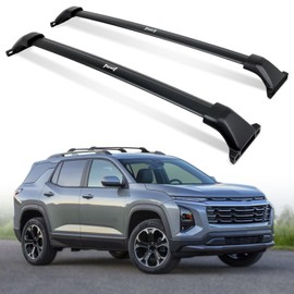 AUXPACBO 330 LBS Upgrade Roof Rack Fit for Chevy Equinox 2025 (NOT for EV) Black Crossbars Luggage Carrier Bars Kayak Rack Bike Rack Cargo Bar Cross Bars
