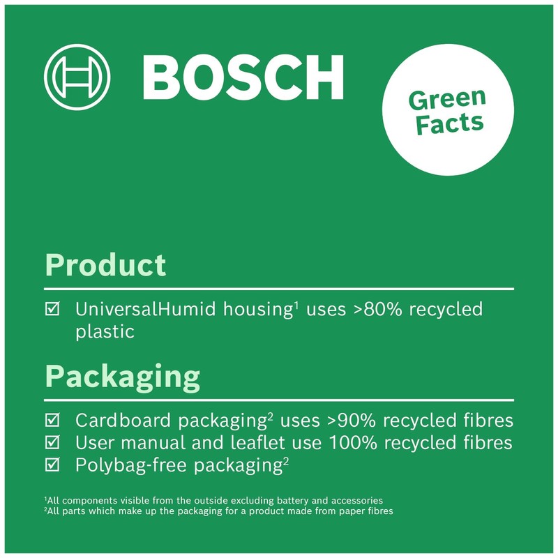 Bosch Moisture Meter UniversalHumid (Precise Results Thanks to Wood Group