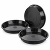 3 Pack Plastic Plant Saucers for Flower Pots – Durable