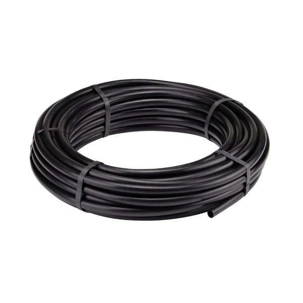 Raindrip 062010P 0.710-Inch Drip Irrigation Supply Tubing, 100-Foot, Irrigation Drippers, Drip Emitters, Drip Irrigation Parts, and Drip Systems, made with Polyethylene, Black