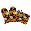 Samgula Autumn Harvest Oven Mitts and Pot Holders Sets Pumpkin