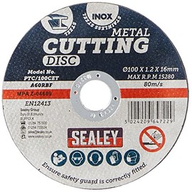 Sealey PTC/100CET Cutting Disc Ø100 x 1.2mm 16mm Bore