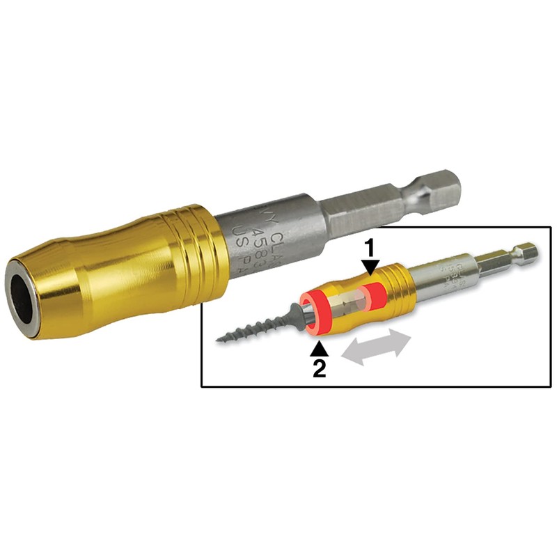 IVY Classic 45834 1/4" x 3" Mega-Magnetic Bit Holder, Impact