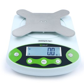 U.S. Solid Digital Lab Scale Electronic Precision Balance 0.1 g, 150x180 mm SS Rectangular Weighing Pan (15kg)