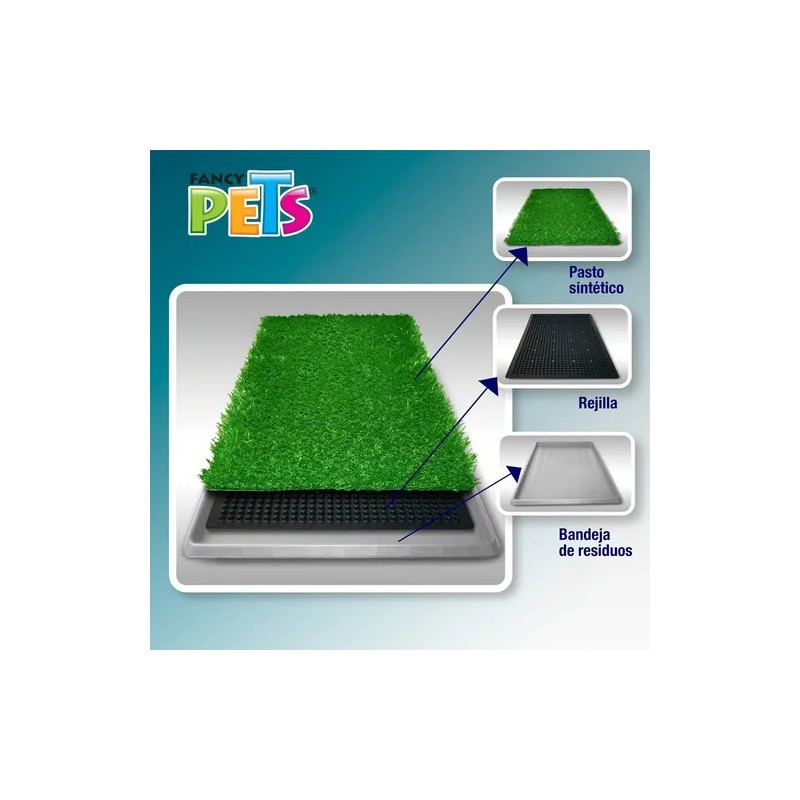 Tapete Entrenador Doggie Grass 3 Capas Grande Para Perro
