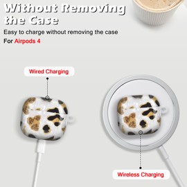 DiyGody Glitter Protective Case Compatible with Airpods 4th Generation 2024, Sparkle Case with Pearl Keyring for Women, Shockproof Ultra Thin TPU Anti-Slip, Scratch-Resistant, Anti-Dust Cover -