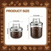 CINPIUK 2 Pack Clear Coffee Canister with Lid & Measuring