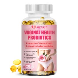 MENXI URO O Positiv Vaginal Probiotics for Women pH Balance with Prebiotics 120 COUNT