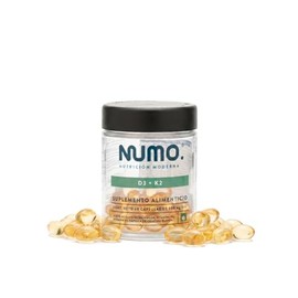 NUMO | Vitamina D3 Más K2 En Cápsulas Blandas | Con Aceite De Oliva Extra Virgen | Apoyo A Huesos Y Bienestar Cardiovascular | Alta Absorción Y Nutric