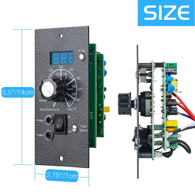 Digital Thermostat Controller for Traeger Wood Pellet Grill Control Panel