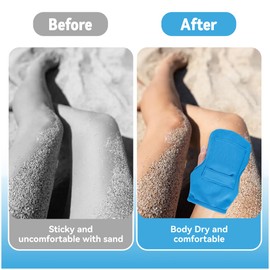 Yofidra Sand Remover for Beach 2PCS Sand Removal Bag Powder Pouch Sandscreen Sand Remover Beach Vacation Essential Accessories