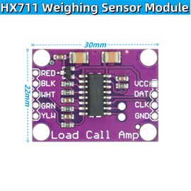 MTDELE 1Pcs HX711 Weighing Sensor Module 24-Bit Precision A/D Conversion Chip Suitable Compatible with for Arduino and High-Precision Electronic Scales