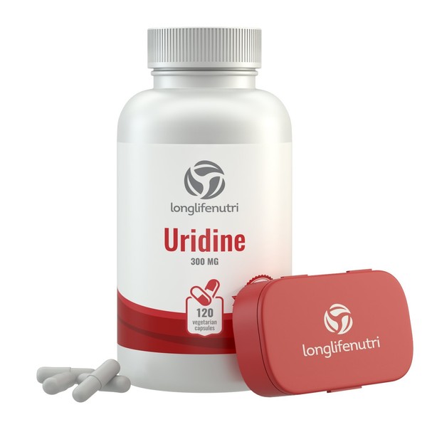Uridine Monophosphate 300mg - 120 Vegetarian Capsules | Made In Usa | Choline Enhancer | Supports Cholinergic Brain & Memory Function | Helps Synapses Growth | 300 mg Pure Powder Pills Complex Formula