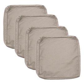 Sqodok Sqodok Patio Cushion Covers 24x24 Waterproof Outdoor Cushion Covers for Patio Furniture 4Pack Patio Cushion Slicovers Replacement Outdoor Seat Cushion Slip Cover for Wicker Chair, Tan