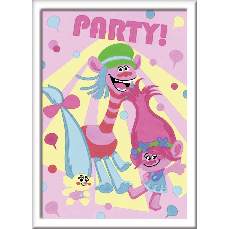 Ravensburger 280100 "Trolls Poppy/Cooper and Smidge Painting By Numbers Set