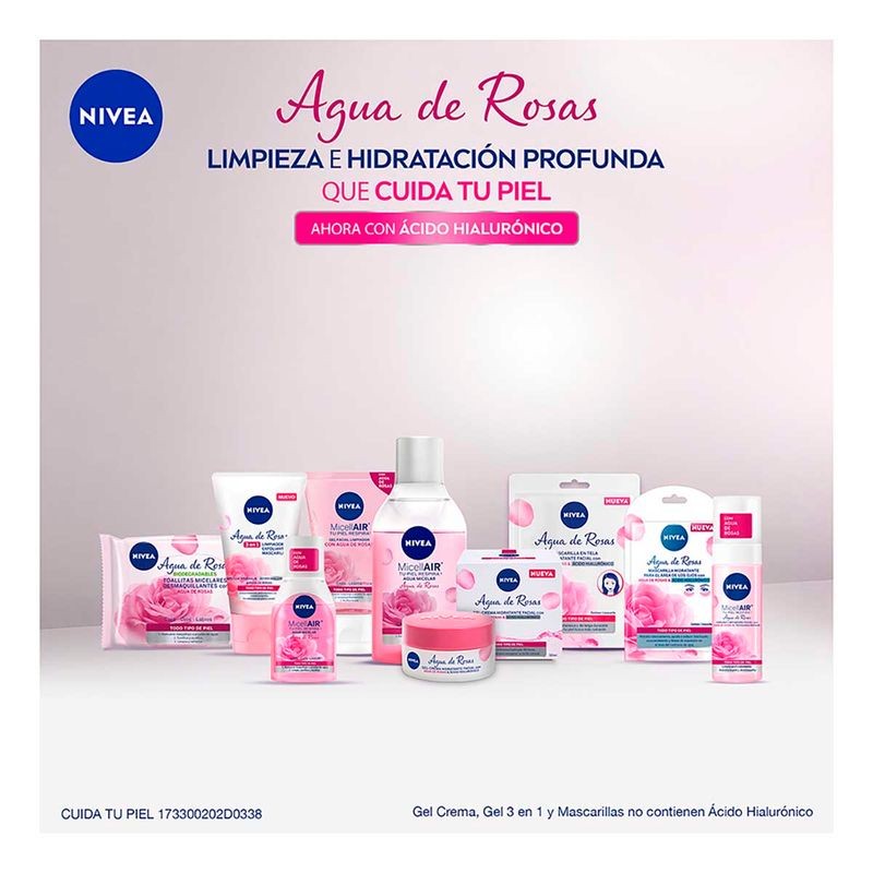 Gel Limpiador Facial NIVEA Agua De Rosas 150ml