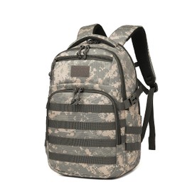 Wotony Military tactical backpack, backpack for men black small tactical assault school bag (camouflage gray, 18.5 inch)