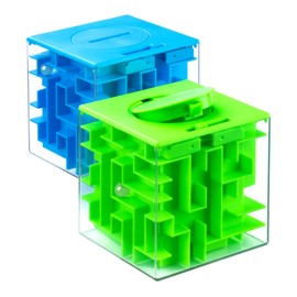 iKeelo Money Maze Puzzle Box (2 Pack) for Kids and Teens, Make Cash Gift Giving More Fun