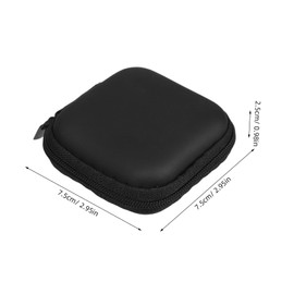 KONTONTY Gaming Earphones Earbuds Case Waterproof Headphone Pouch Eva Storage Box Mesh Bag for Cable