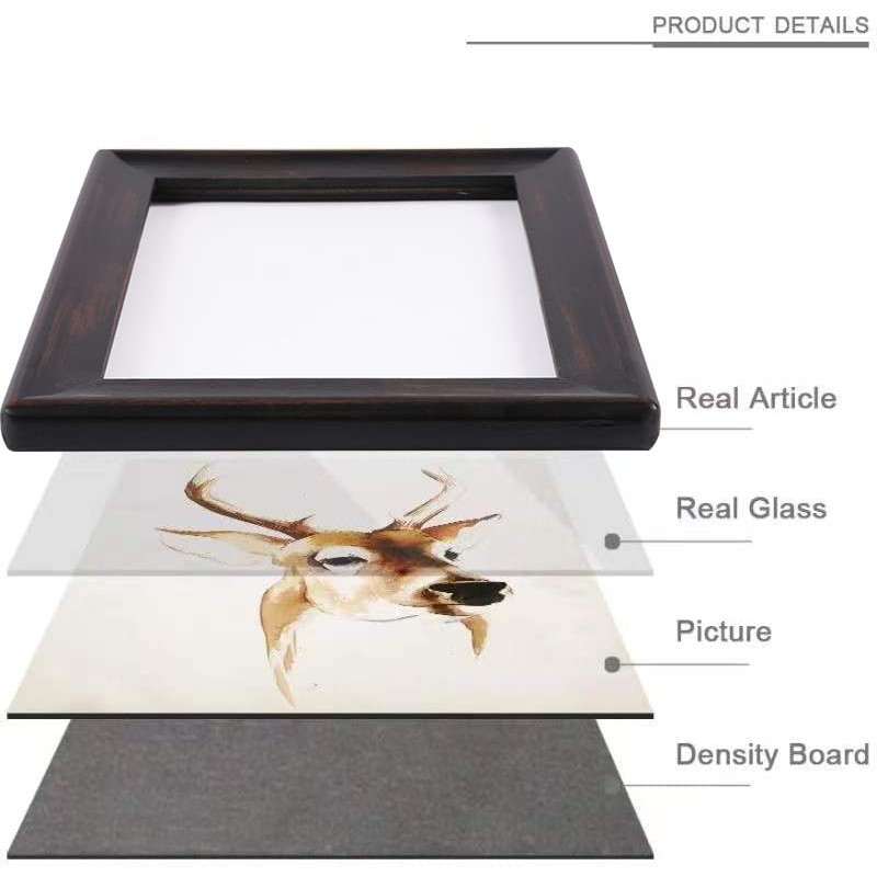 icheesday Rustic Picture Frame 5x7,Table Top or Wall Hanging Photo