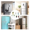 COWANIEE 7 Pcs Mini Fridge Magnet Vases, Cute Plant 3D