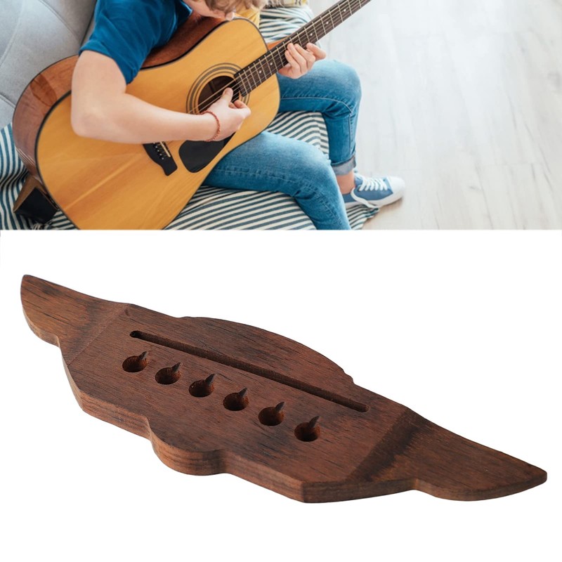 Wooden Guitar Bridge Swallow Shape Rosewood Delicate Acoustic Guitar Bridge