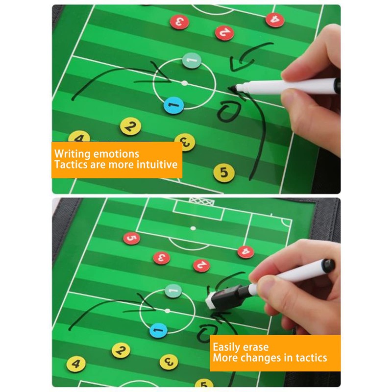 LaceDaisy Professional Foldable Football Tactics Board Football Magnetic Coach Board