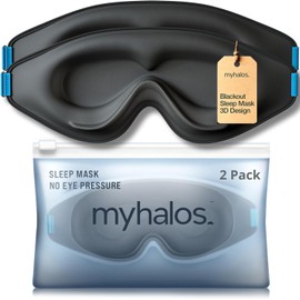 MyHalos® 3D Blackout Eye Mask - Ultimate Comfort for Sleep