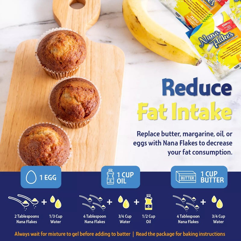 Nana Flakes 100% Pure Dried Banana No Sugar Single Serve