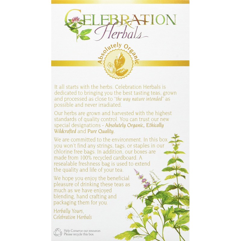 Celebration Herbals Blessed Thistle Tea Organic 24 Tea Bag, 28Gm