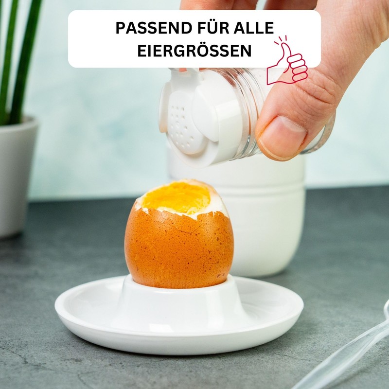 Westmark 6 Egg Cups, Round, Stackable, Diameter 10 cm, High-Quality