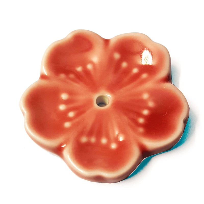 Kousaido Cherry Blossom Ceramic Incense Stick Holder