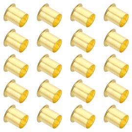 PATIKIL Brass Compression Insert, Pack of 20, 18 mm OD x 14 mm ID Pipe Insert, Pipe Support Compression Fitting Assortment Set for Water, Oil, Air Line