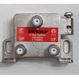 Antronix CMC4002U 2-Way Balanced Vertical Splitter, Loss of -3.5db, 1.218 GHz High Performance for Coax Cable TV & Internet Optimized MoCA 2.0 Performance (1)