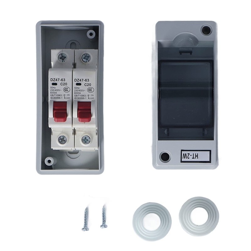 MCB C Type 2 Way Circuit Breaker Box 230V 400V