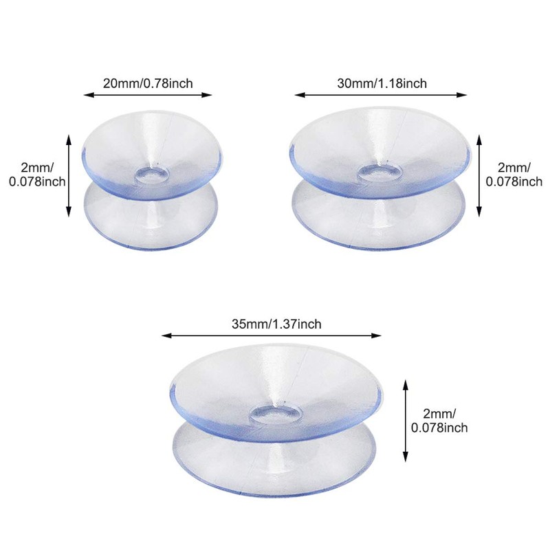 Denpetec Double Sided Suction Cups, to Keep The Glass Table