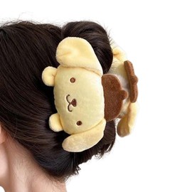 Acylulu Hair Claw Cute Cartoon Plush Hair Clips for Women Strong Hold for Thin Thick Curly Hair Styling Hair Accessories