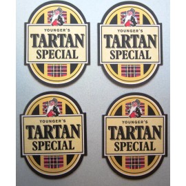 Miller Younger's Tartan Special United Kingdom Coasters Set of 4 New Old Stock B5