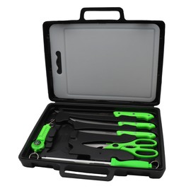 Grip 8 pc Fisherman & Field Dressing Tool Kit - Cleaning, Prep, Scaling, Hunting